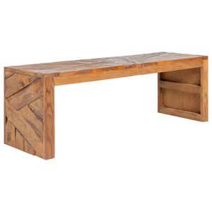 vidaXL TV Stand | Natural Teak | Solid Teak Wood | Medium | TV Stand