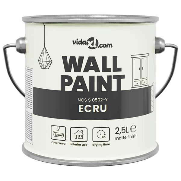vidaXL Wall Paint Brown 16.5 x 16.5 x 15.9 cm Wall Print