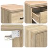 vidaXL Garage Cabinets 2 pcs Sonoma Oak Engineered Wood