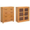 vidaXL Storage Furniture Set with Drawer Brown Engineered wood