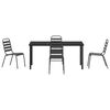 vidaXL Garden Dining Set 5 pcs Anthracite Powder-Coated Steel