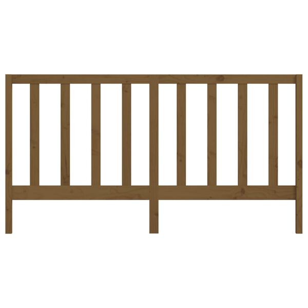 vidaXL Bed Headboard Honey Brown 206x4x100 cm Solid Wood Pine