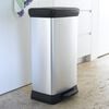 Curver Duo Pedal Bin Deco 23L+23L Silver