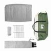 vidaXL Camping Tent with Roof Green 282 x 225 x 154 cm Taffeta