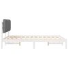 vidaXL Bed Frame with Upholstered Headboard Light Grey 120 x 200 cm