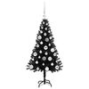 vidaXL Christmas Tree with 150 LEDs with Stand Black 120 cm PVC