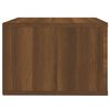vidaXL Wall-mounted Bedside Cabinet Brown Oak 50x36x25 cm