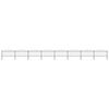 vidaXL Garden Fence with Spear Top Steel 1339x150 cm Black