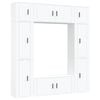 vidaXL 8 Piece TV Cabinet Set White Engineered Wood