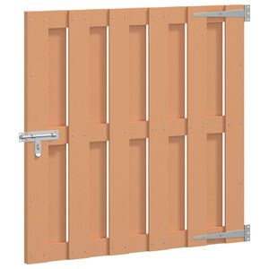 vidaXL Garden Gate 100 x 100 cm WPC and Aluminium Brown