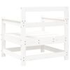 vidaXL Garden Chairs 2 pcs White Solid Wood Pine