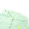 Kids' Hooded Sweatshirt with Zip Bright Green 116