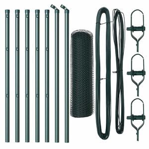vidaXL Ground Fix Welded Wire Fence 10 x 0.8 m (W x H)