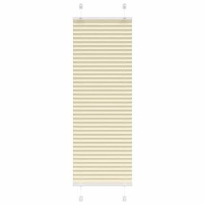 vidaXL Pleated Blind Cream 40x100 cm Fabric Width 39.4 cm Polyester