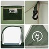 vidaXL Family Tent Tunnel 8-Person Green Waterproof