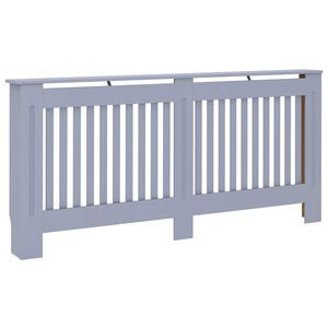 vidaXL Radiator Cover Anthracite 172x19x81,5 cm Engineered Wood
