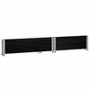 vidaXL Pallet Collar Black 80x60 cm Solid Wood Pine