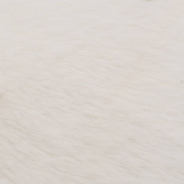vidaXL Rug 160x230 cm Faux Rabbit Pelt Cream