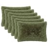 vidaXL Cushion with Pillow HEERLEN 6 pcs Green PV Fleece