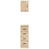 vidaXL Garage Cabinets 2 pcs Sonoma Oak Engineered Wood