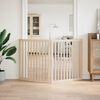 vidaXL Dog Gate Foldable 2 Panels 160 cm Poplar Wood