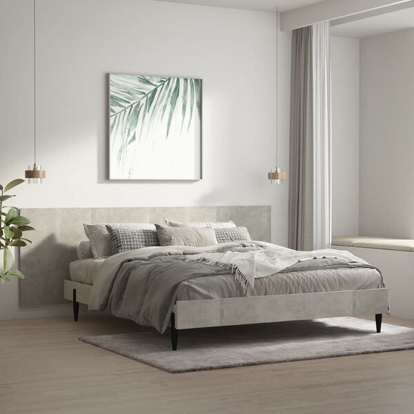 vidaXL Wall Headboard Concrete Grey 240x1.5x80 cm Engineered Wood