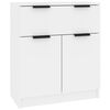 vidaXL Sideboards 3 pcs White Engineered Wood