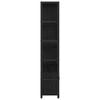 vidaXL Bookshelf Black Oak 80 x 30 x 155.5 cm Engineered Wood