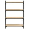 vidaXL Bookcase 4-Tier Sonoma Oak 80x30x120 cm Engineered Wood