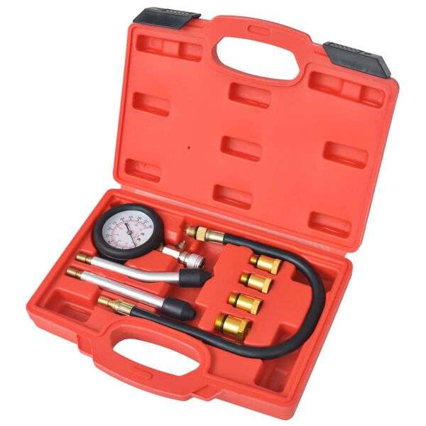 vidaXL 8 Piece Petrol Engine Compression Tester Kit