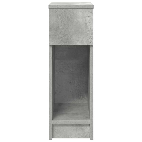 vidaXL Bedside Cabinets with Drawer 2 pcs Concrete Grey 20x36x60 cm