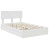 vidaXL Storage Bed with Headboard White 120 x 190 cm Engineered Wood