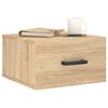 vidaXL Wall-mounted Bedside Cabinet Sonoma Oak 35x35x20 cm