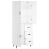 vidaXL Highboard White 69.5x34x180 cm Engineered Wood