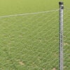 vidaXL Hexagon Fence Silver 1.6 x 50 m Galvanised steel
