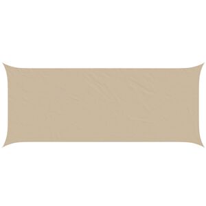 vidaXL Sun Shade Sail Beige 6 x 2.5 m 100% Polyester Oxford