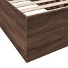 vidaXL Bed Frame without Mattress Brown Oak 100x200 cm