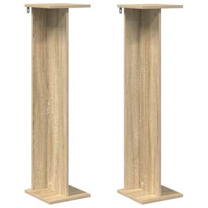 vidaXL Plant Stand Sonoma Oak 25 x 25.5 x 100.5 cm Engineered Wood