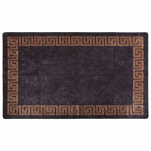 vidaXL Rug Washable 120x180 cm Black and Gold