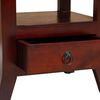 vidaXL Bedside Cabinet Brown 40 x 40 x 45,5 cm Solid Mahogany Wood