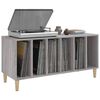 vidaXL Record Cabinet Grey Sonoma 100x38x48 cm Engineered Wood