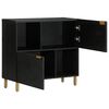 vidaXL Sideboard Black 80x33x75 cm Engineered Wood