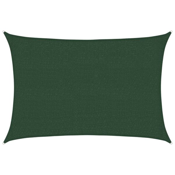 vidaXL Sunshade Sail 160 g/m&sup2; Dark Green 2.5x4 m HDPE
