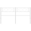 vidaXL Metal Replace Headboard White 120 cm