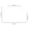 vidaXL Fireplace Glass Plate Hexagon 80x50 cm