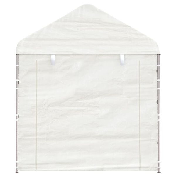 vidaXL Gazebo with Roof White 2.28x2.23x2.69 m Polyethylene