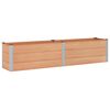 vidaXL Garden Raised Bed Brown 250 x 50 x 54 cm alu.