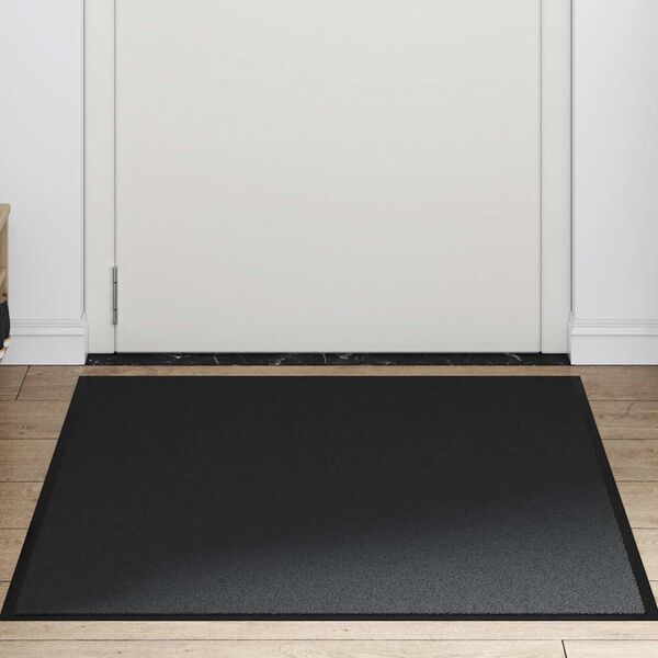 vidaXL Doormat Black 90x120 cm