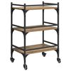 vidaXL Kitchen Trolley Artisan Oak 50 x 35 x 75.5 cm Engineered Wood