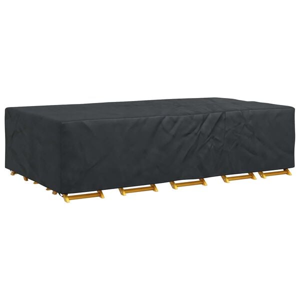 vidaXL Furniture Cover Plain Black 315 x 180 x 74 cm 420D